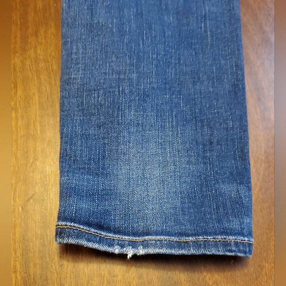 Lucky Brand Brooke Skinny Ankle White Oak Denim Selvedge Jeans Size 0/25 - Picture 8 of 16